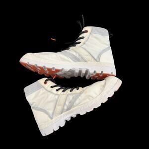 Palladium Lite-Tech High Top Boots White Gray Men’s 12